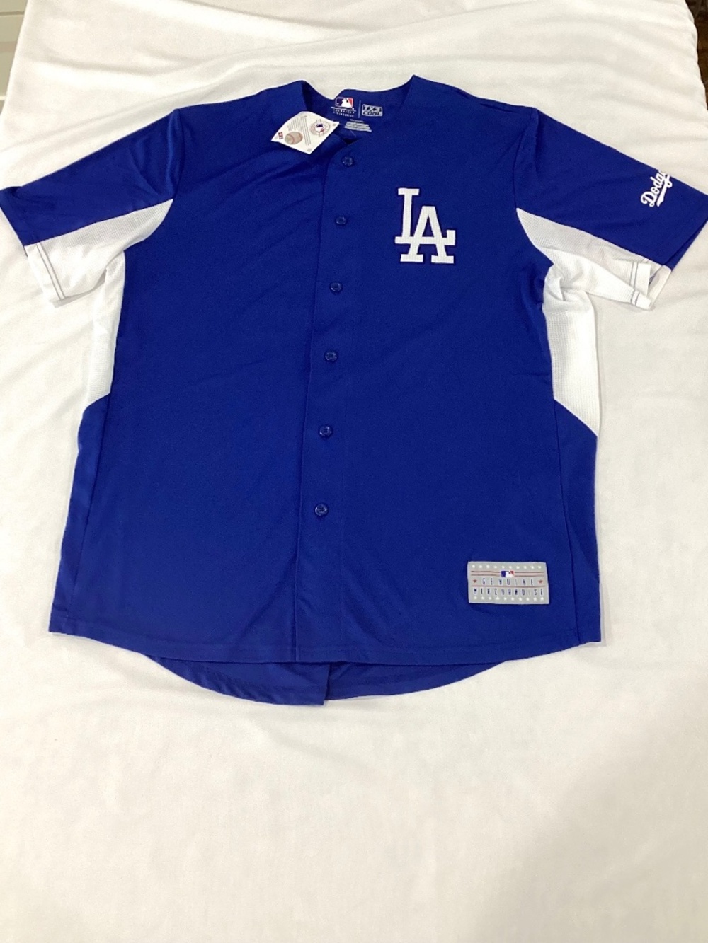 LA Dodgers Clayton Kershaw Jersey XLBlue - MLB Genuine Merchandise TX3 Cool NWT